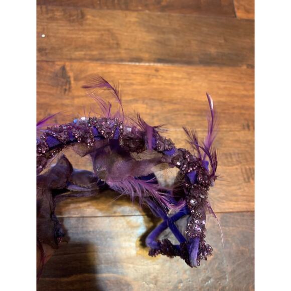 Vintage Purple 1950's Head Piece - Picture 6 of 8